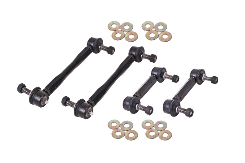 BMR 15-17 S550 Mustang Front and Rear Sway Bar End Link Kit - Black