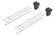 Borla Hanger & Isolator Kit - 6 Hanger Rods & 2 Rubber Isolators