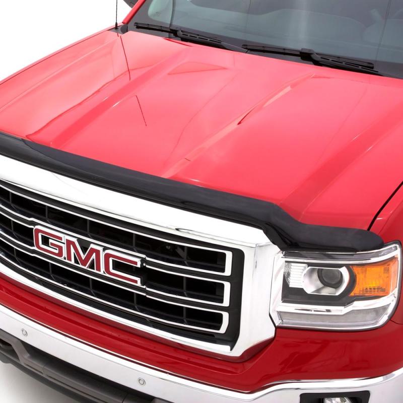 AVS 15-18 GMC Sierra 2500 (Excl. Induction Hood) Hoodflector Low Profile Hood Shield - Smoke