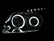 ANZO 2006-2008 Toyota Rav4 Projector Headlights w/ Halo Black