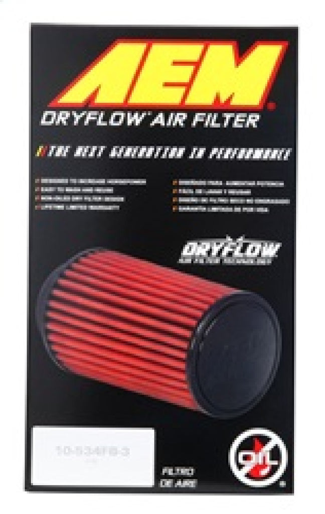 AEM 3.5 in x 7 in x 1 in Dryflow Element Filter