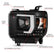 ANZO 2014-2015 GMC Sierra 1500HD Projector Plank Style Headlight Black W/ DRL