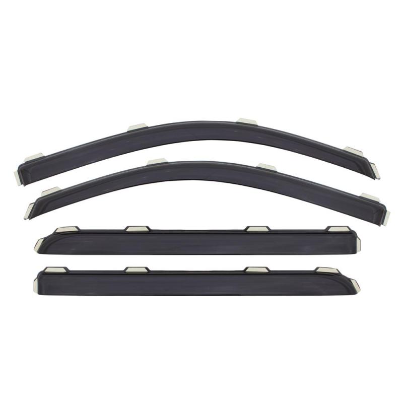 AVS 00-04 Dodge Dakota Crew Cab Ventvisor In-Channel Front & Rear Window Deflectors 4pc - Smoke