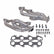 BBK 04-08 Dodge Ram 1500 5.7L Shorty Tuned Length Exhaust Headers - 1-3/4 Silver Ceramic (Excl 2500)
