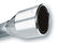 Borla 2.5in Inlet 4.5in Round Rolled Angle Cut Phantom X 7.75in Long Embossed Universal Exhaust Tips