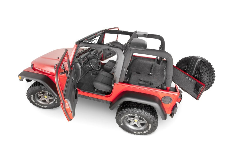 BedRug 97-06 Jeep TJ Front 3pc Floor Kit (w/o Center Console) - Incl Heat Shields (S/O Only)