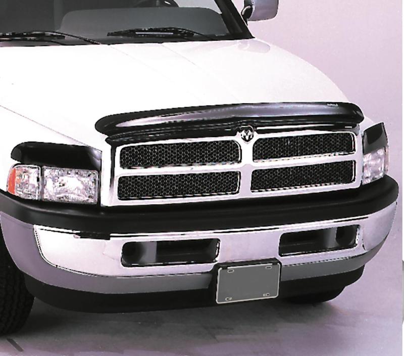 AVS 08-11 Dodge Dakota (Behind Grille 3 Pc) Bugflector Deluxe Medium Profile Hood Shield - Smoke