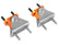 aFe Control PFADT Series Transmission Mount Set; Chevrolet Corvette (C6) 05-13 Orange