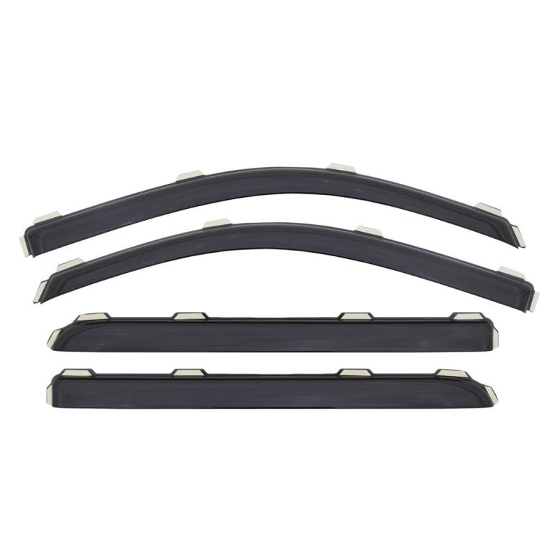 AVS 11-18 Jeep Grand Cherokee (Not L Model) Ventvisor In-Chnl FRT & RR Window Deflectors 4pc - Smoke