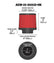 AEM Dryflow 3in. X 5in. Round Tapered Air Filter