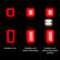 ANZO 19-21 Chevy Silverado Full LED Taillights Chrome Housing Red/Clear Lens G2 (w/C light Bars)